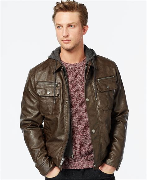 michael kors leather jacket for men|michael kors men's overcoat.